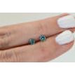Round Cut Diamond Pair Fancy Turquoise VS1/2 0.58 TCW