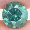 Round Diamond Green  Color 2.03 Carat SI1
