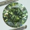 Loose Fancy Green Round Shape Diamond 0.80 Carat