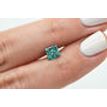Fancy Turquoise Princess Diamond Loose 0.96 Carat I1