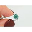 Loose Round Shape Diamond Fancy Green Color 1.01 Carat SI1 Certified Enhanced