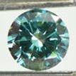 Round Cut Diamond Loose Fancy Green Color 0.96 Carat SI1
