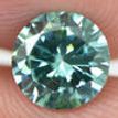 Round Cut Diamond Loose Fancy Green Color 0.96 Carat SI1