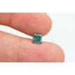 Loose Turquoise Diamond Princess Shaped 1.01 Carat Fancy Color I1 Enhanced Real
