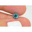 0.91 Carat Round Cut Fancy Green Color SI3 Loose Enhanced Diamond For Engagement Ring