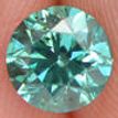 Loose Fancy Green Blue Round Diamond 0.95 Carat SI1 6.05 MM