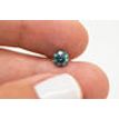 Loose Green Diamond Round Shape Fancy Color 0.76 Carat SI2 Enhanced Certified