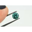 Loose Round Shape Fancy Green Diamond 0.98 Carat 5.97X5.91 MM
