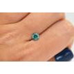 Loose Turquoise Round Diamond 0.90 Carat SI1