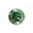 Fancy Green Color Diamond Round Cut 0.91 Carat VS2