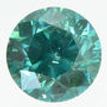 Round Diamond Green  Color 2.03 Carat SI1