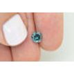 Loose Fancy Blue Color Round Cut Diamond 0.75 Carat SI3 Certified Enhanced 5.63X5.65MM