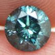Loose Round Shape Diamond Fancy Blue Color Real 0.75 Carat SI3 Natural Enhanced