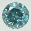 Round Shape Diamond Fancy Blue Color I1 0.77 Carat Certified
