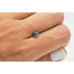Loose Diamond Round Shape Fancy Green Color 0.76 Carat Enhanced SI3 For  Ring
