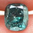 Loose Cushion Diamond Fancy Turquoise Color 0.86 Carat I1 