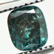 Loose Cushion Diamond Fancy Turquoise Color 0.86 Carat I1 
