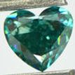 Blue Heart Diamond 0.76 Carat VVS2