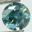 Loose Round Diamond Fancy Green Color 0.94 Carat VS2