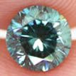 Loose Blue Diamond Round Shape 0.80 Carat SI2