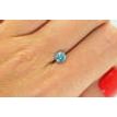 Blue Diamond Loose Round Shaped SI3 0.82 Carat