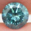 Round Shaped Diamond Fancy Blue Color 0.81 Carat Real Natural Enhanced Loose