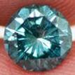 Loose Round Shape Diamond Fancy Blue Color 0.79 Carat Enhanced SI1 Certified