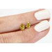 Pear Shape Diamond Pair Fancy Brownish Yellow Color 0.74 TCW VS1