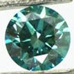 Loose Blue Round Diamond 0.79 Carat VS2