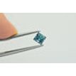 Princess Cut Diamond Fancy Blue SI2 0.90 Carat