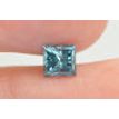 Princess Cut Diamond Fancy Blue SI2 0.90 Carat