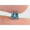 Princess Cut Diamond Fancy Blue SI2 0.90 Carat