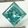 Loose Blue Princess Diamond SI3 0.85 Carat 5.06MM