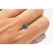 Loose Blue Diamond Fancy Color Round Cut Real Certified 0.84 Carat Enhanced I1