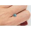 Loose Blue Diamond Fancy Color Round Shaped SI2 Certified Enhanced 0.90 Carat