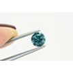 Fancy Blue Diamond Round 0.90 Carat SI1