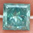 Loose Blue Princess Diamond SI3 0.85 Carat 5.06MM