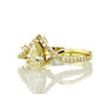 Infinity Split Shank 0.83 Ct Natural Mined Pear Diamond Engagement Ring 14K Gold