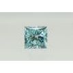 Loose Princess Cut Diamond Fancy Blue Color 0.92 Carat VS2