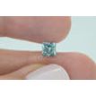 Loose Princess Cut Diamond Fancy Blue Color 0.92 Carat VS2