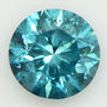 Loose Round Diamond Fancy Blue 0.91 Carat SI2