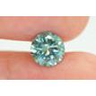 Round Diamond Fancy Green Color 2.01 Carat SI1