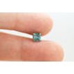 Fancy Blue Princess Diamond 0.97 Carat I1 4.88X5.01 MM