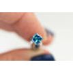 Blue Princess Cut Loose Diamond 0.90 ct