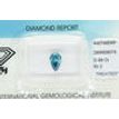 Pear Shape Diamond Fancy Blue Color 0.98 Carat SI2 IGI Certified