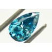 Pear Shape Diamond Fancy Blue Color 0.98 Carat SI2 IGI Certified