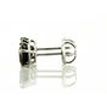 Diamond Stud Earrings Fancy Black Round Cut Treated 14K White Gold IGI 1.80 TCW