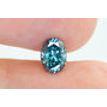 Oval Shape Diamond Fancy Blue Certified 1 Carat VS2