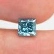 Loose Princess Diamond Fancy Blue 1.00 Carat SI2