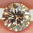 Round Diamond Loose Fancy Champagne 1.54 Carat SI1